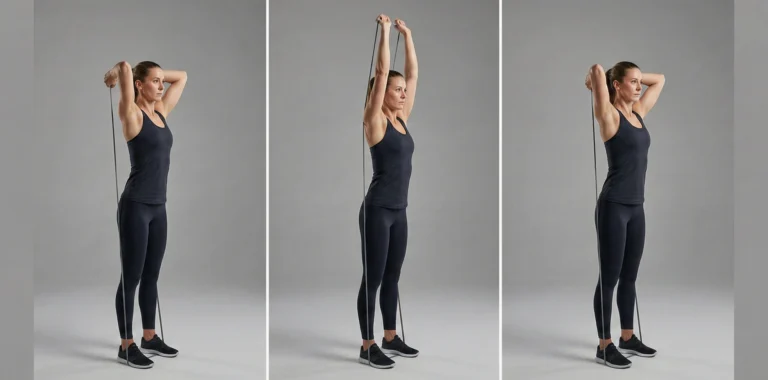 Band overhead triceps extension